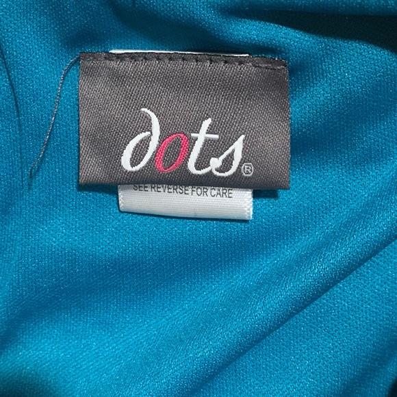 Tropical strapless summer stretchy sundress Turquoise sz L juniors. - Picture 4 of 6